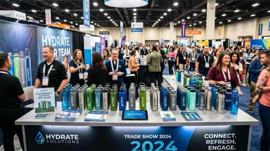 Ferias y eventos: cómo elegir una botella promocional que sí vuelva a usarse