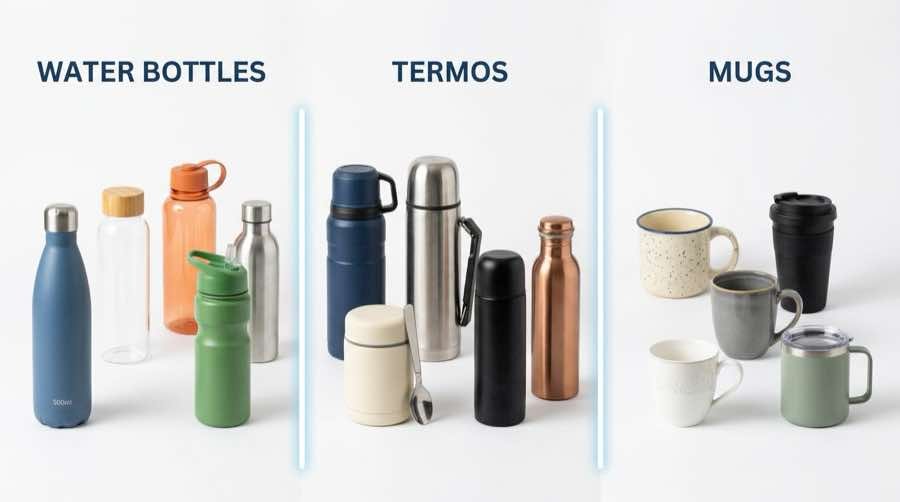 Cómo separar en SEO botellas, termos y mugs sin canibalizar búsquedas